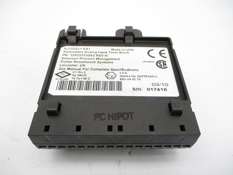 FISHER ROSEMOUNT 12P2533X042 KJ3222X1-EA1 NSNP