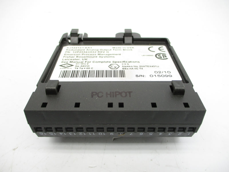 FISHER ROSEMOUNT 12P2534X032 KJ3221X1-EA1 NSNP