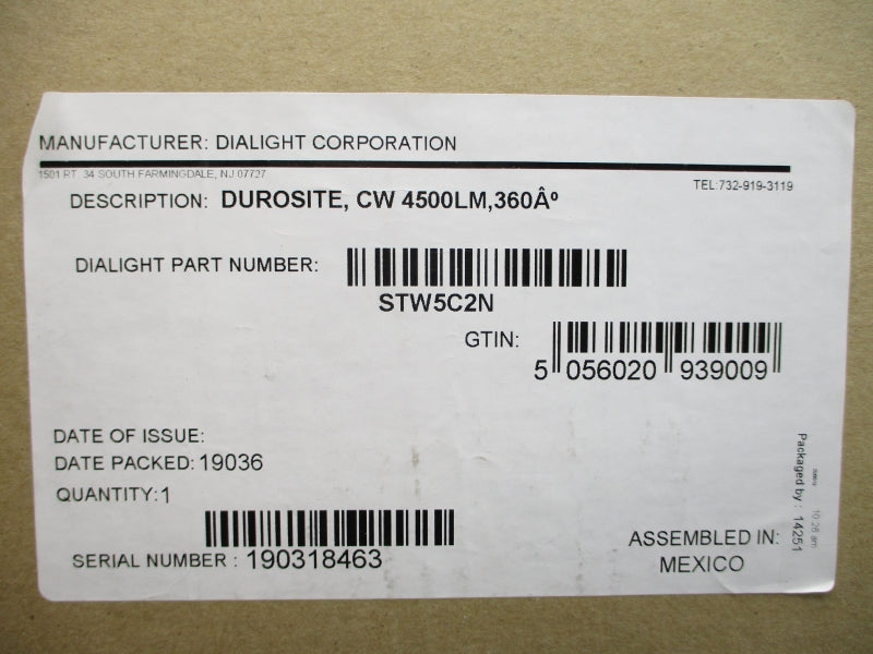 DIALIGHT STW5C2N 100-277VAC NSMP