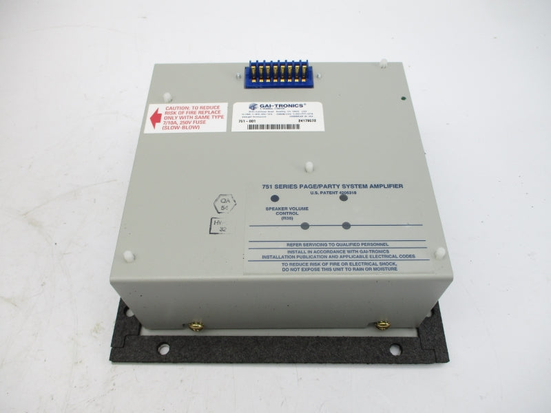 GAI-TRONICS 751-001 120VAC 0.46A NSMP