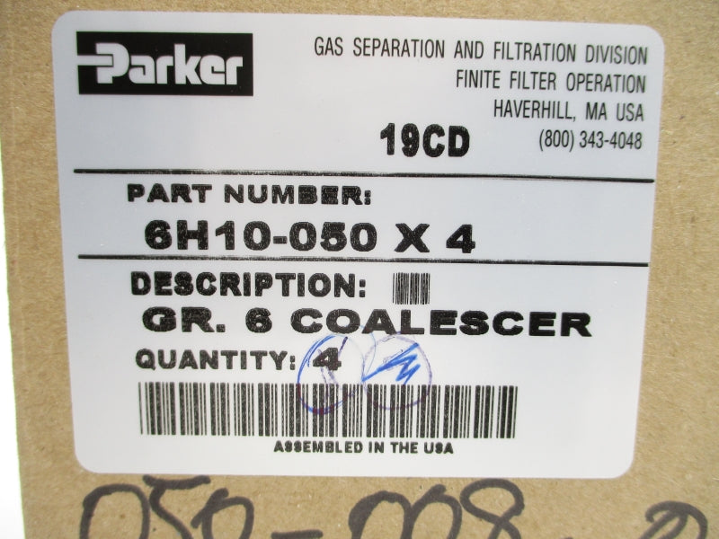 PARKER 6H10-050 (PKG OF 4) NSMP