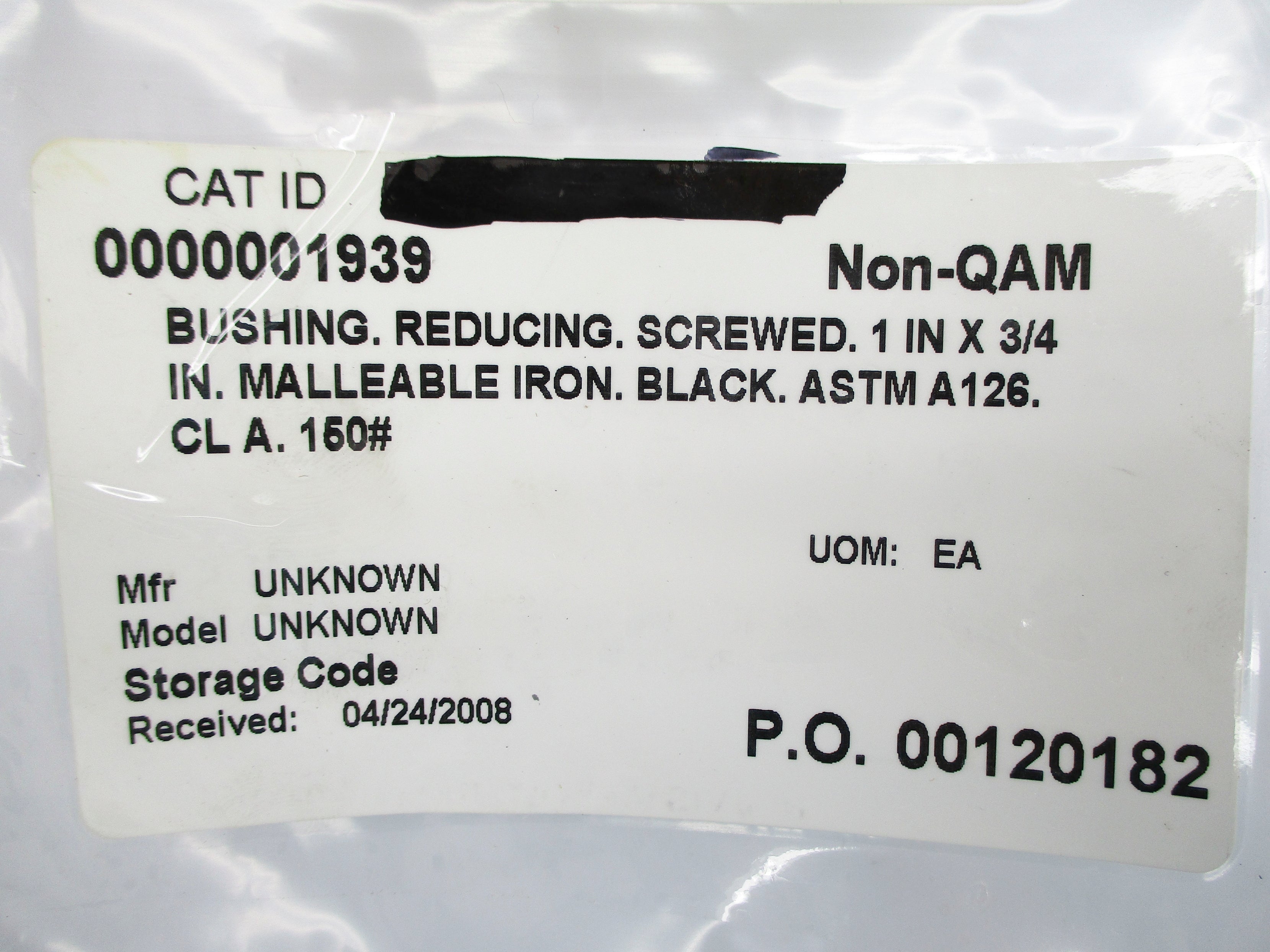 ASTM A-126 1" X 3/4" NSNP