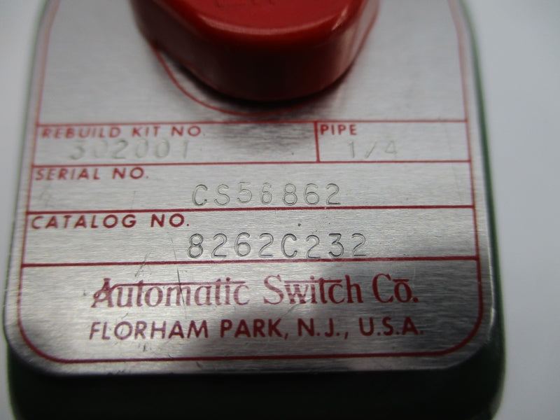 ASCO 8262C232 110/120V 300PSI 1/4" NSNP