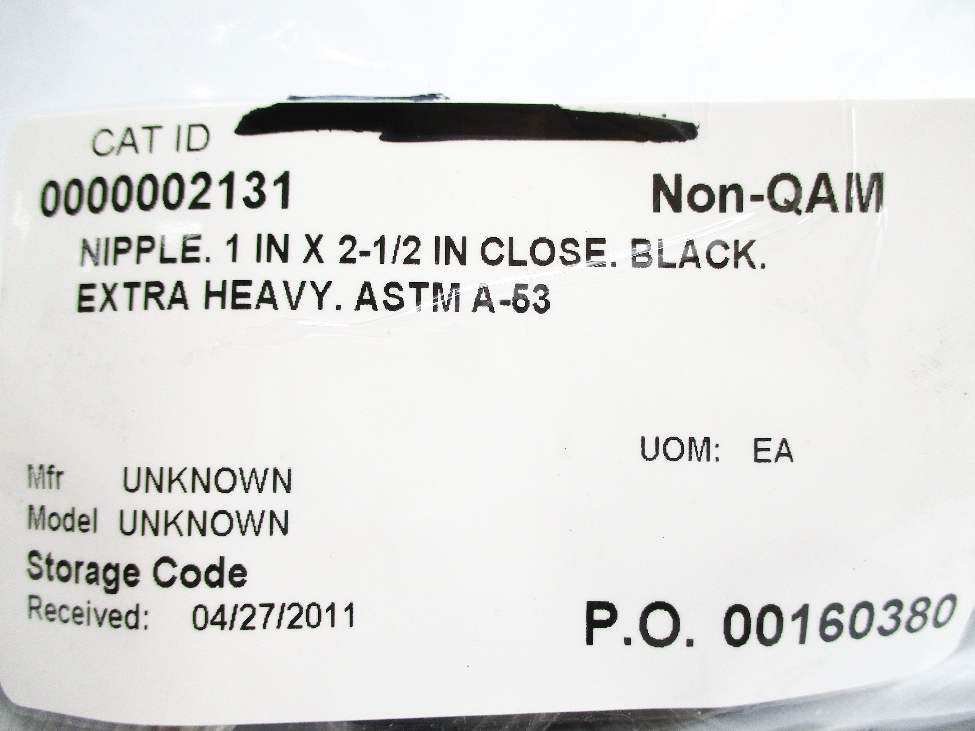 ASTM A-53 1" X 2-1/2" NSNP