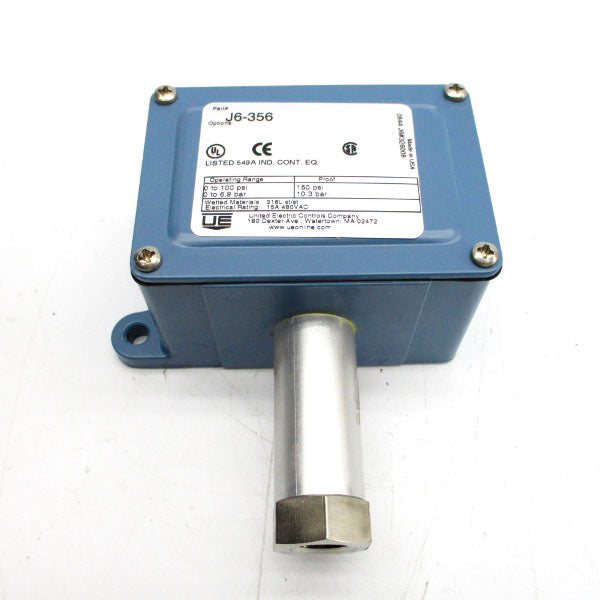 UNITED ELECTRIC J6-356 480VAC 15A 0-100PSI NSNP
