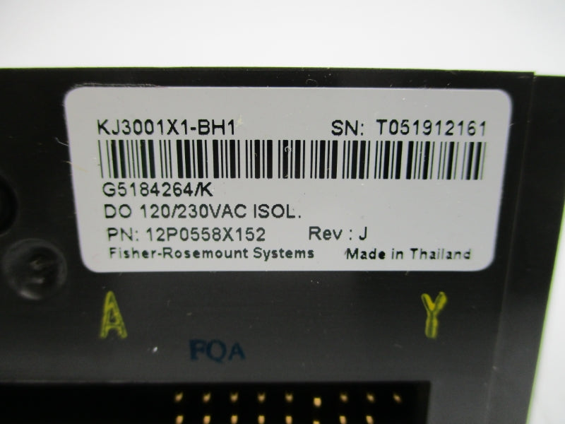 FISHER ROSEMOUNT KJ3001X1-BH1 12P0558X152  120/230VAC NSNP