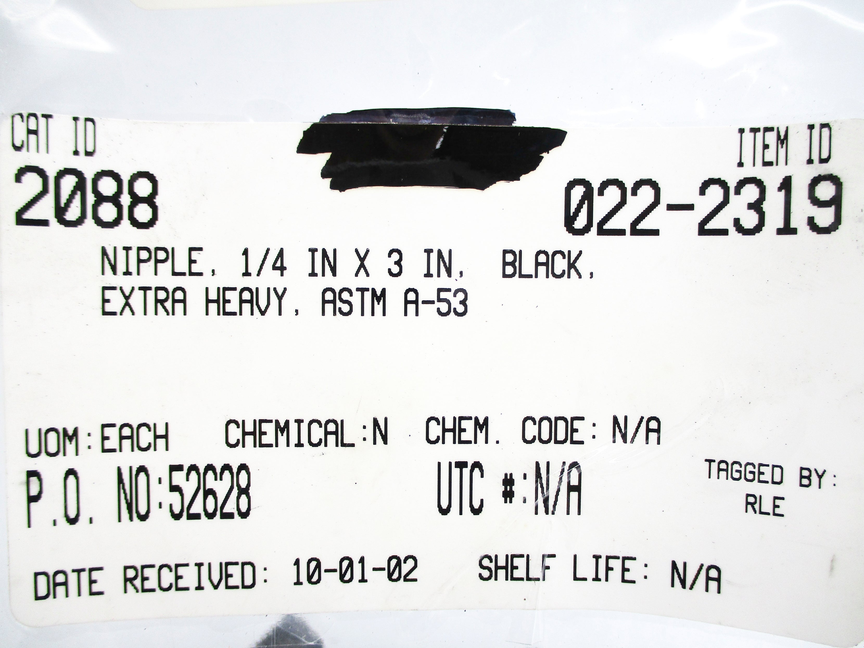ASTM A-53 1/4" X 3" NSNP