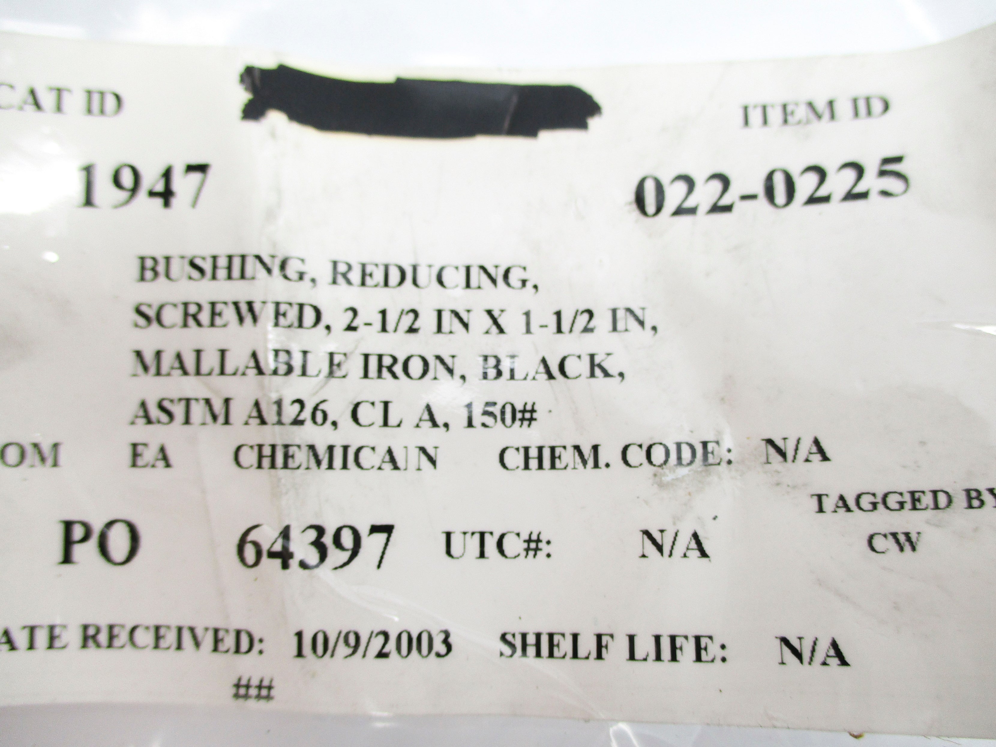 ASTM A-126 2-1/2" X 1-1/2" NSNP