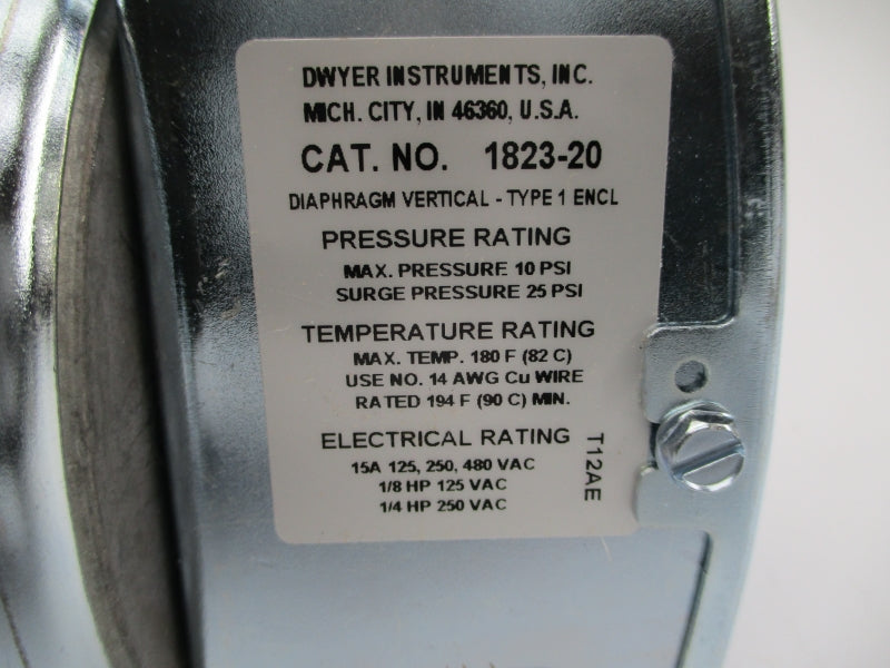 DWYER 1823-20 480VAC 15A 25PSI NSMP