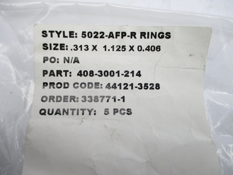 PACKING RING 5022-AFP-R (PKG OF 5) NSMP
