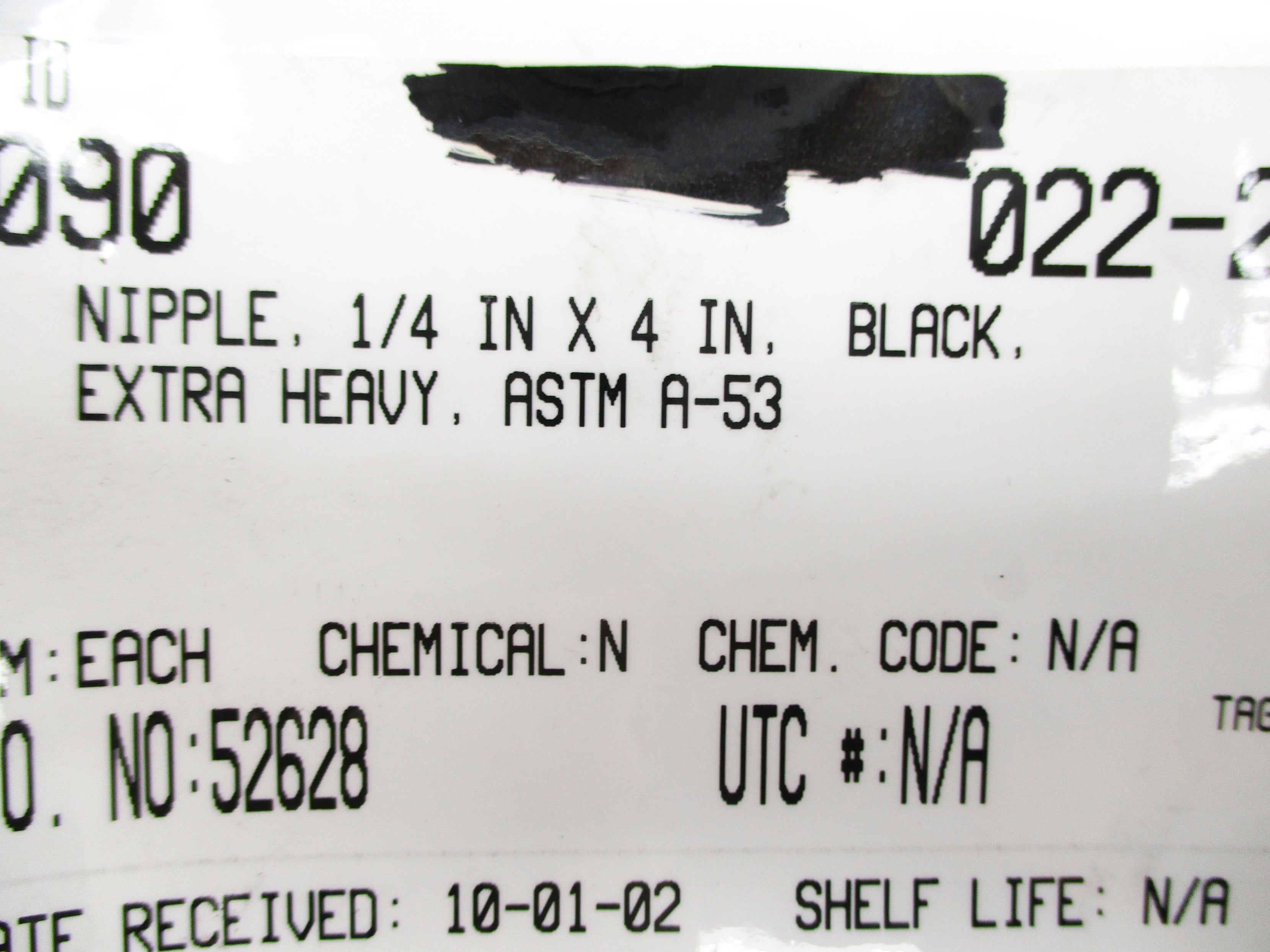 ASTM A-53 1/4" X 4" NSNP