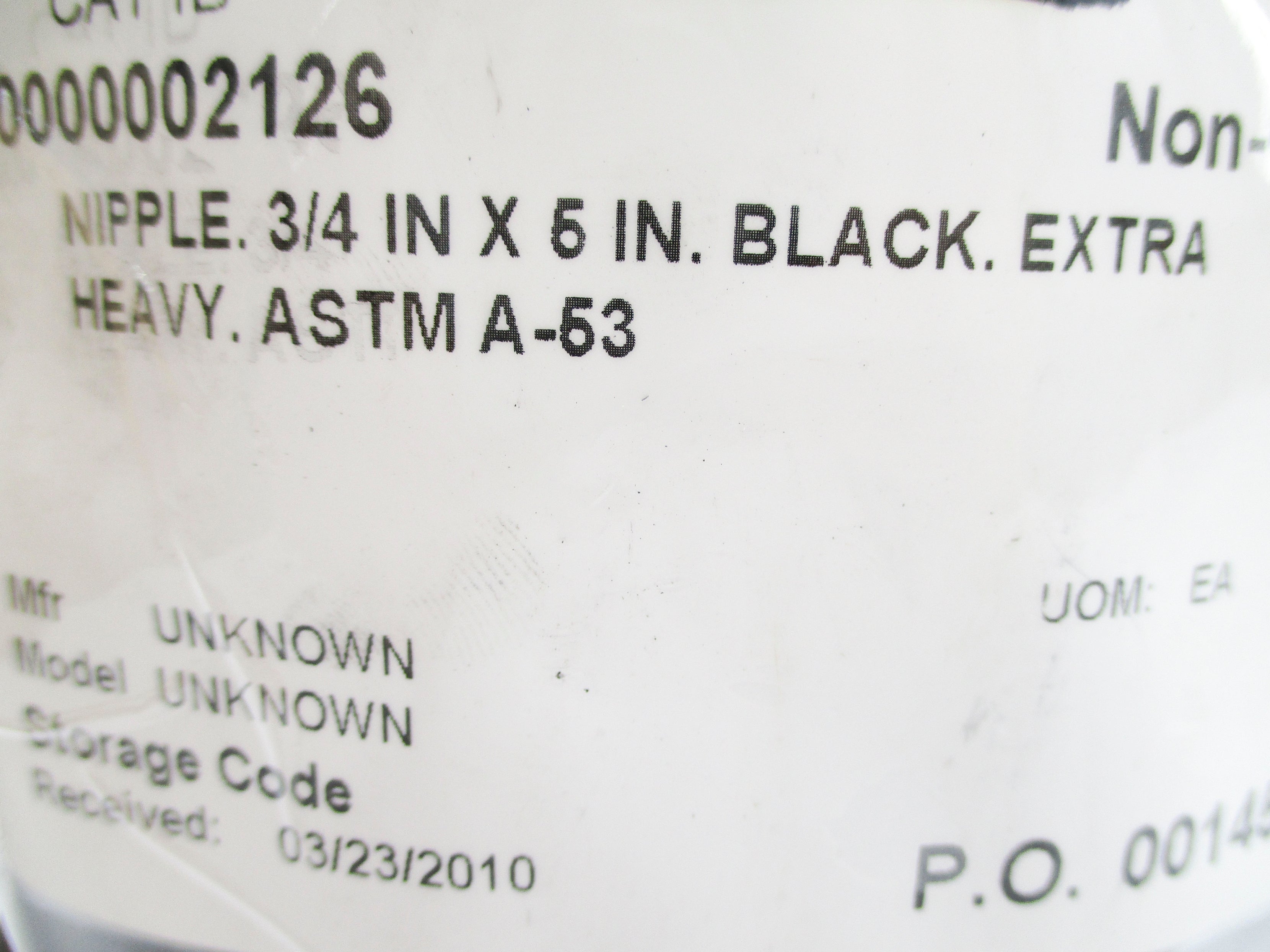 ASTM A-53 3/4" X 5" NSNP