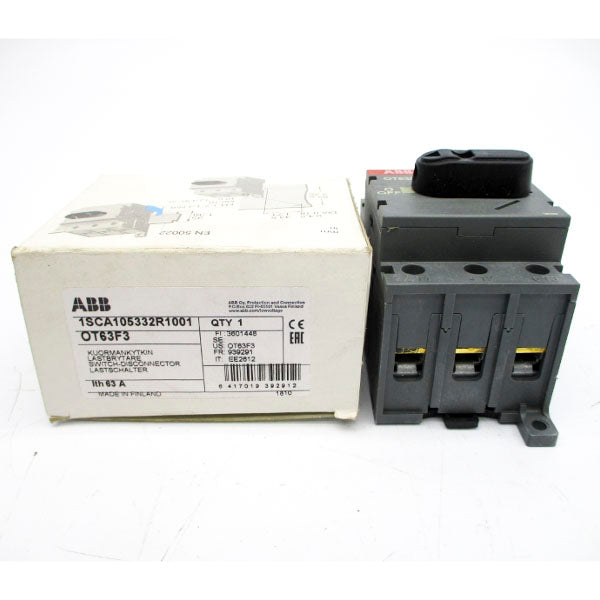 ABB OT63F3 1SCA105332R1001 63A NSMP