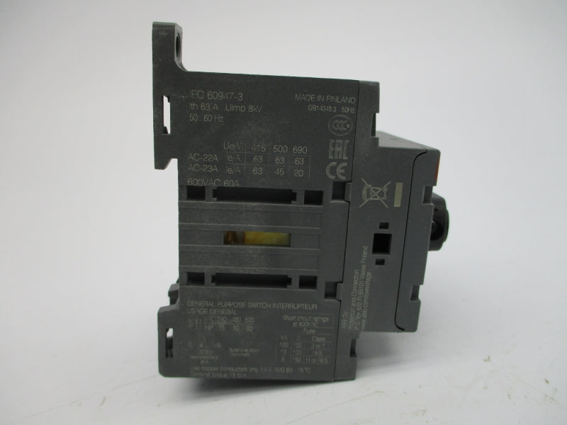 ABB OT63F3 1SCA105332R1001 63A NSMP