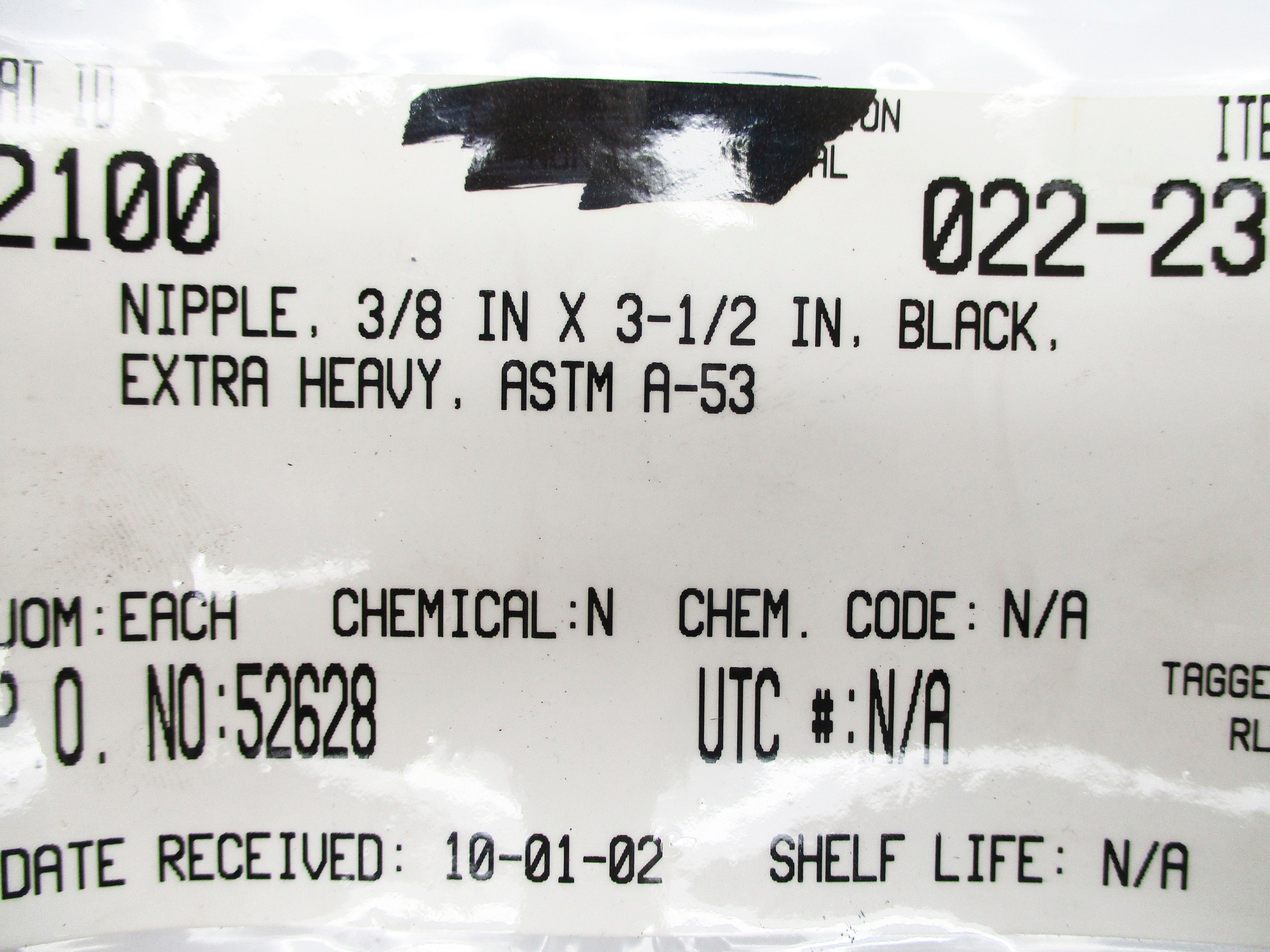 ASTM A-53 3/8" X 3-1/2" NSNP