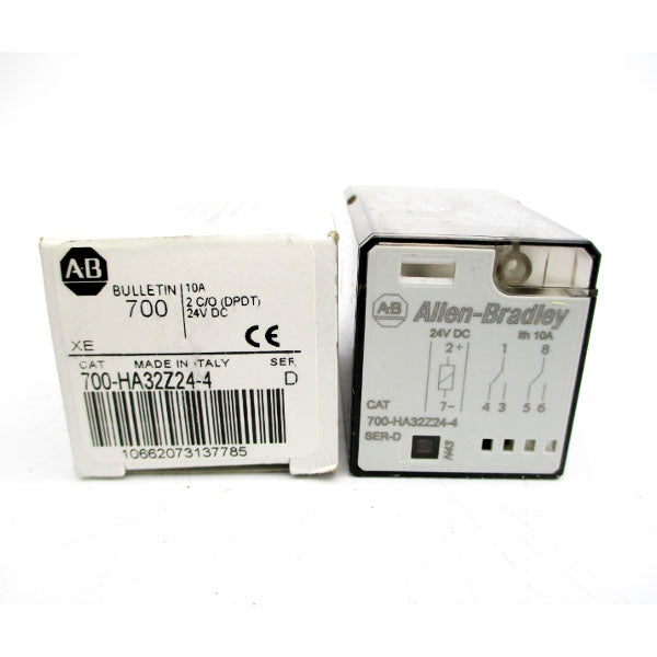 ALLEN BRADLEY 700-HA32Z24-4 SER. D 24VDC 10A (WH) NSMP