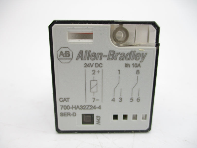 ALLEN BRADLEY 700-HA32Z24-4 SER. D 24VDC 10A (WH) NSMP