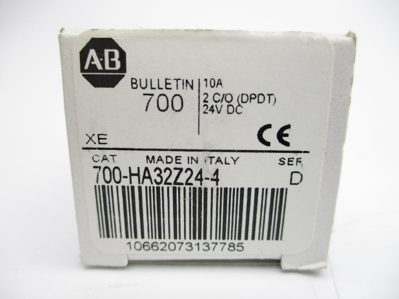 ALLEN BRADLEY 700-HA32Z24-4 SER. D 24VDC 10A (WH) NSMP
