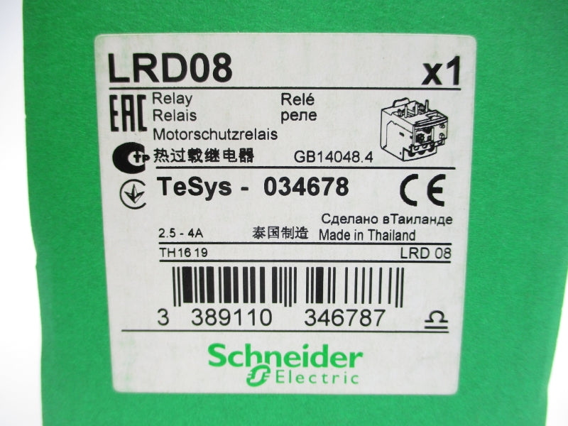SCHNEIDER ELECTRIC LRD08 690V 2.5-4A NSMP