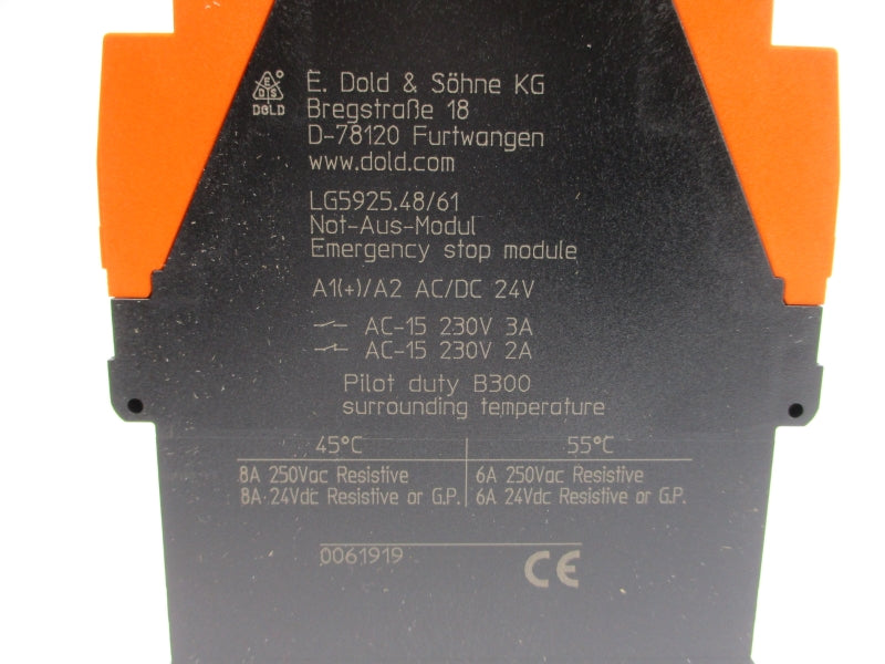 DOLD LG5925-48-61-24 0061919 24VAC/DC 3A NSMP