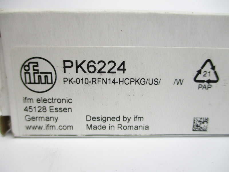 IFM EFECTOR PK6224 PK-010-RFN14-HCPKG/US//W 9.6-32VDC NSMP