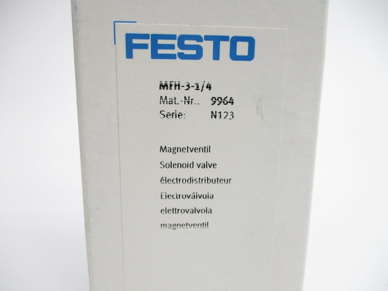 FESTO MFH-3-1/4 9964 21-120PSI NSMP