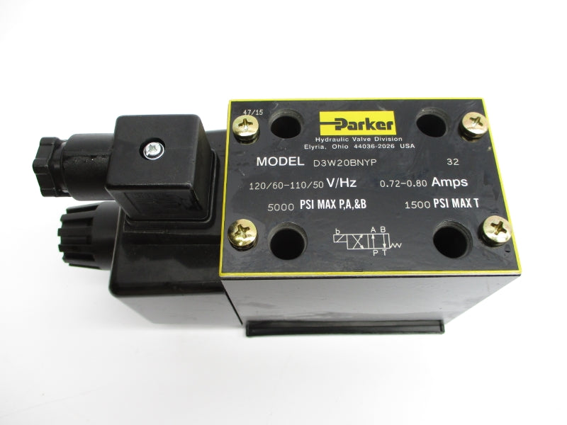 PARKER D3W20BNYP 110/120V 0.72-0.80A 5000PSI NSMP