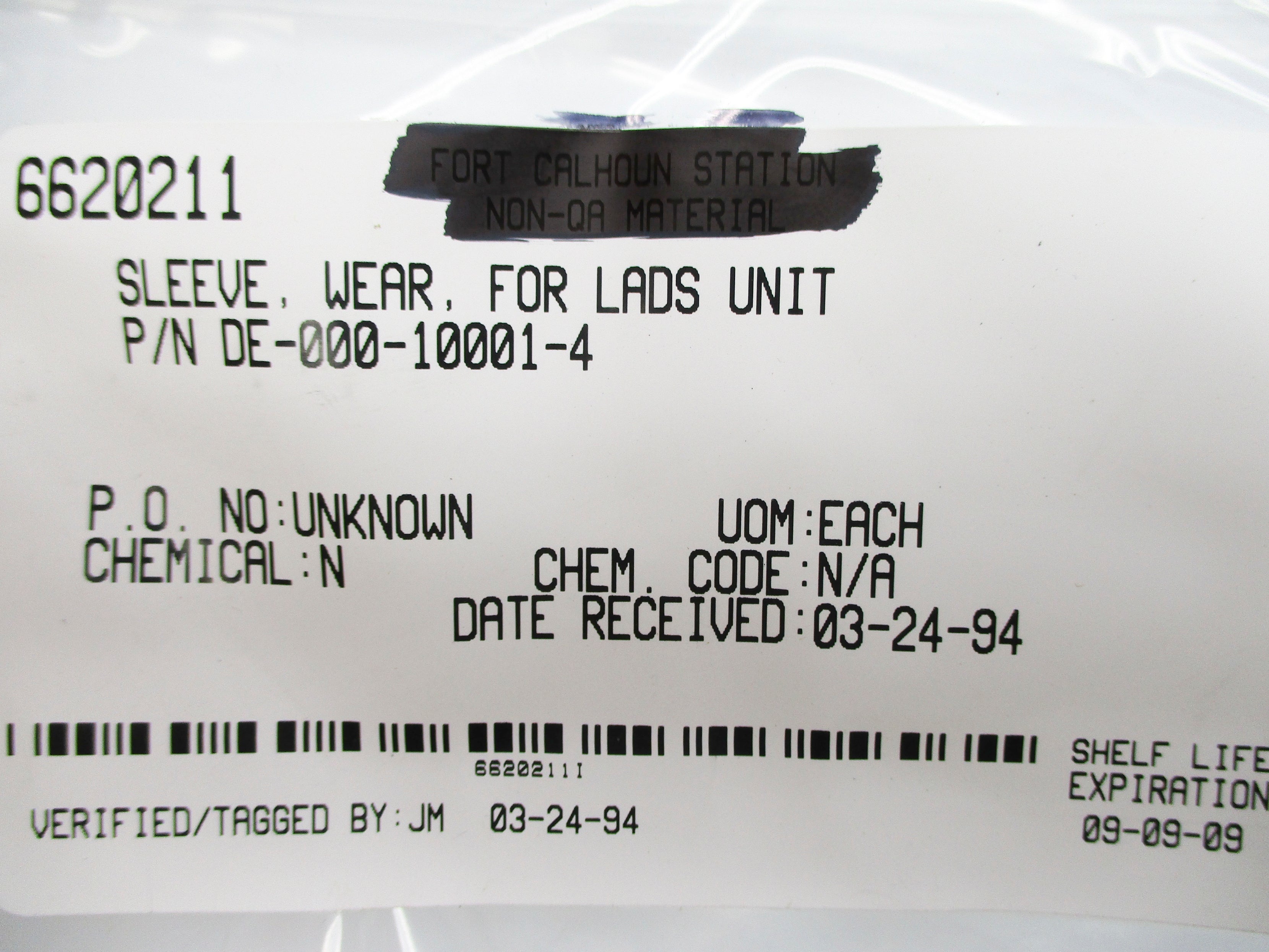 SPARE PART DE-000-10001-4 NSNP