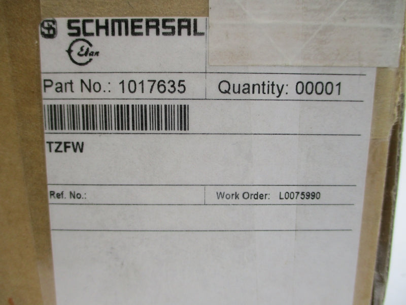 SCHMERSAL 1017635 TZFW 24VDC 8A NSMP