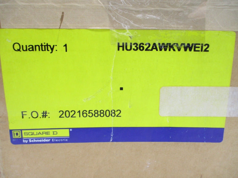 SQUARE D HU362AWKVWEI2 SER. F06 600VAC 60A NSMP