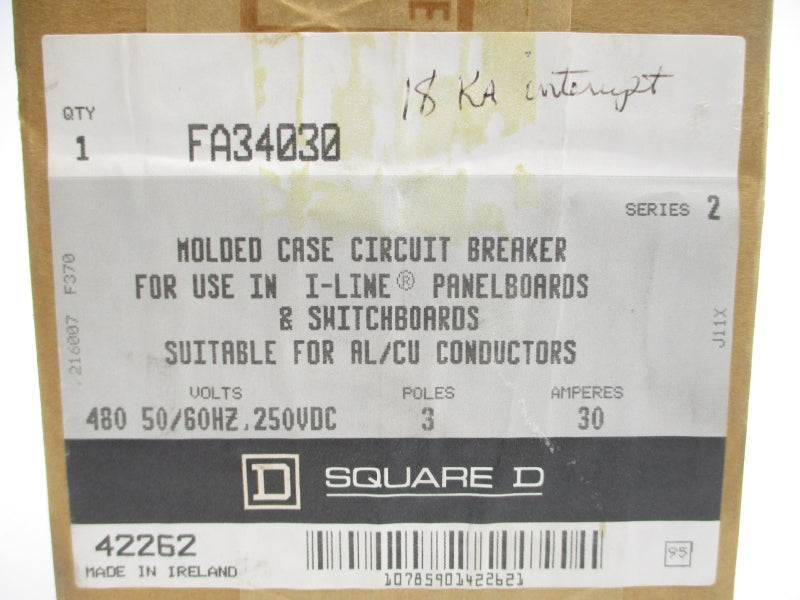 SQUARE D FA34030 SER. 2 480V 30A (GREY) NSMP