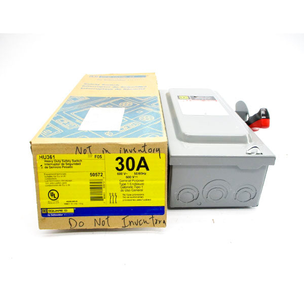 SQUARE D HU361 SER. F05 600V 30A NSMP