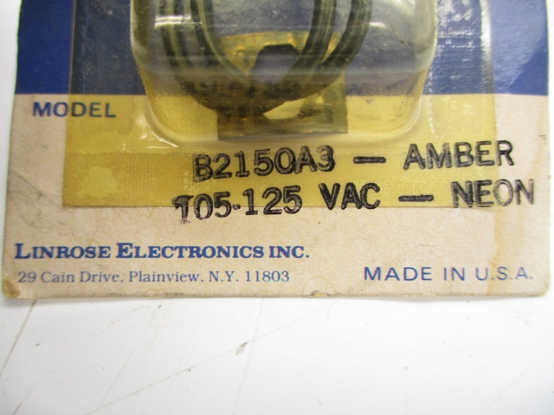 LINROSE ELECTRONICS B2150A3-AMBER 105-125VAC NSMP