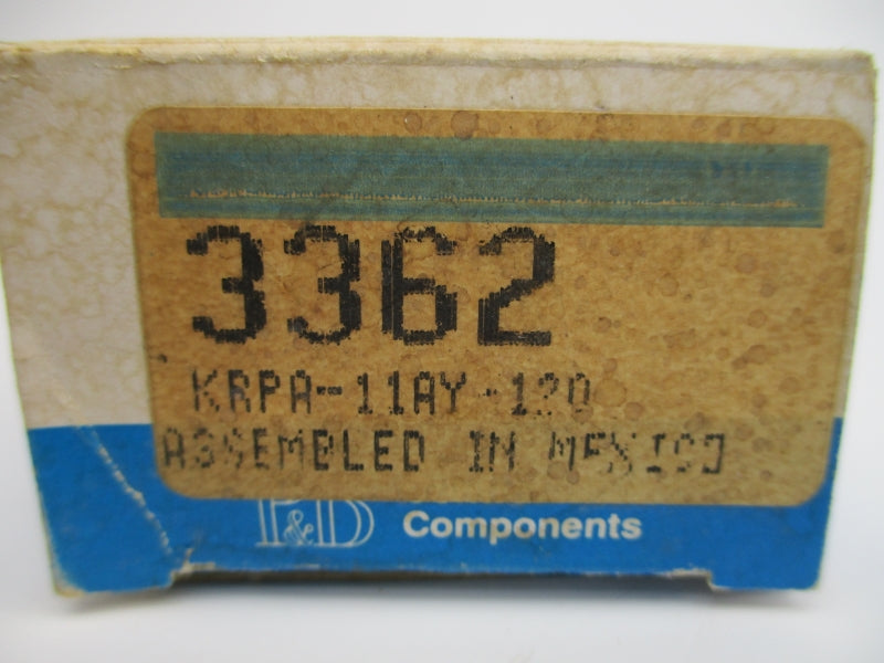 POTTER&BRUMFIELD KRPA-11AY-120 3362 120VAC 5A NSMP