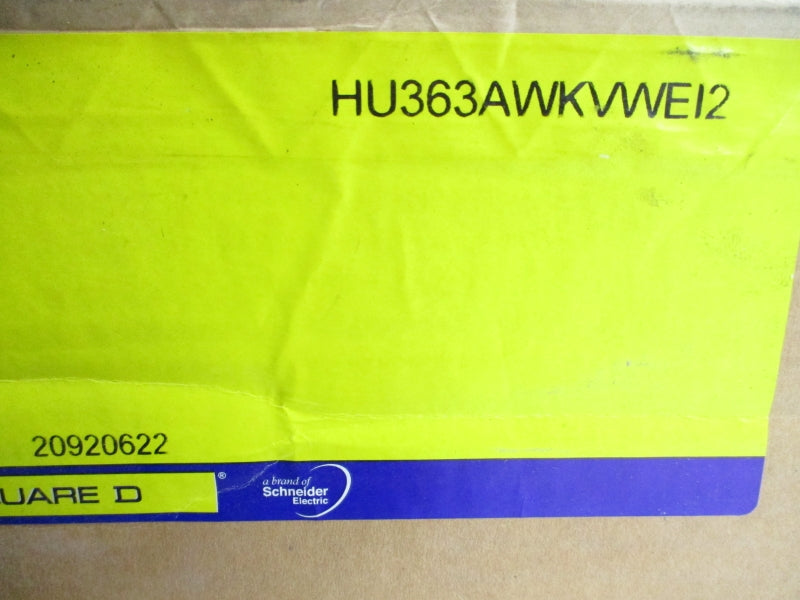 SQUARE D HU363AWKVWEI2 SER. F06 600VAC 100A NSMP