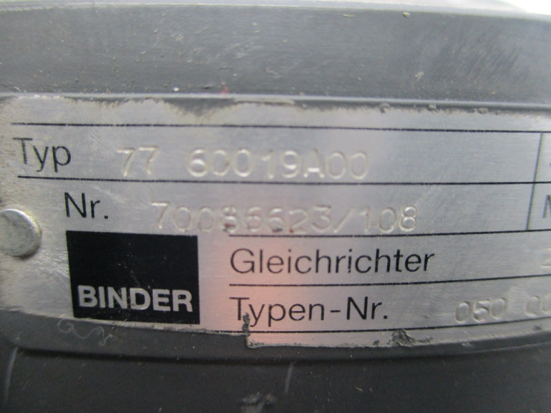 BINDER 7760019A00 230V 0.74A UNMP