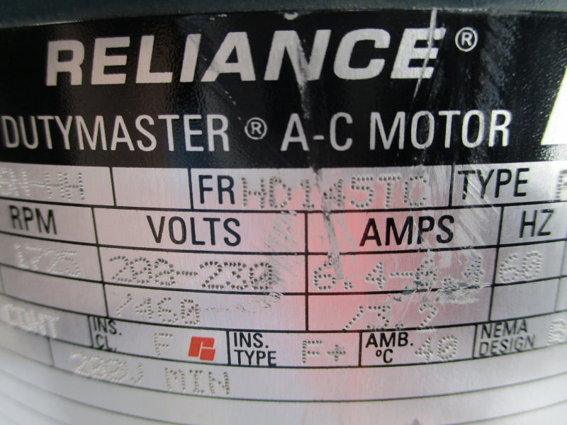 RELIANCE P14J2446N-HH 208-230/460V 6.4-6.4/3.7A NSNP
