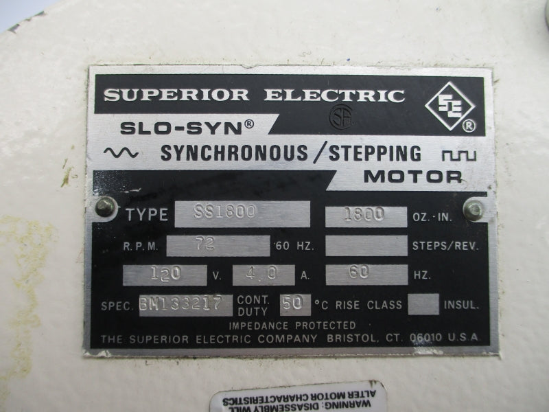 SUPERIOR ELECTRIC SS1800 120V 4.0A NSNP