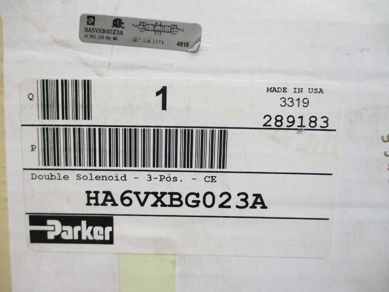 PARKER HA6VXBG023A 120V 145PSI NSMP