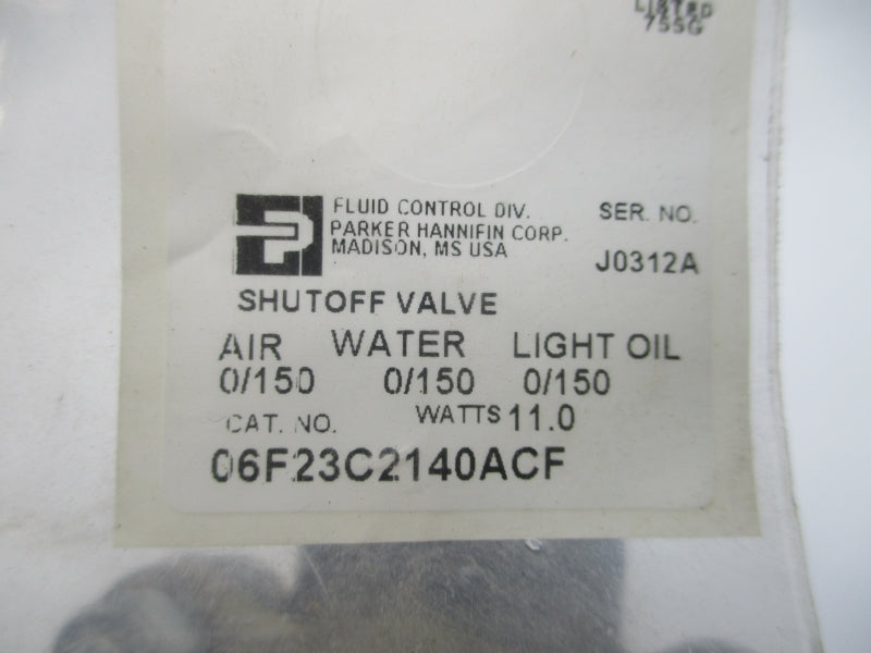 PARKER 06F23C2140ACF 0/150PSI NSNP