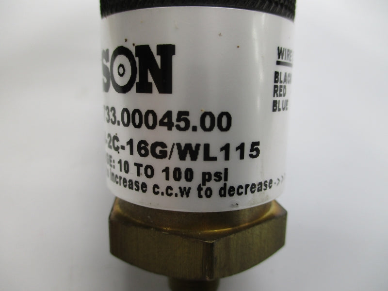 NASON CJ-2C-16G/WL115 10-100PSI NSNP