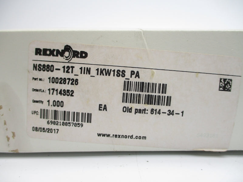 REXNORD NS880-12T_1IN_1KW1SS_PA 10028726 NSMP