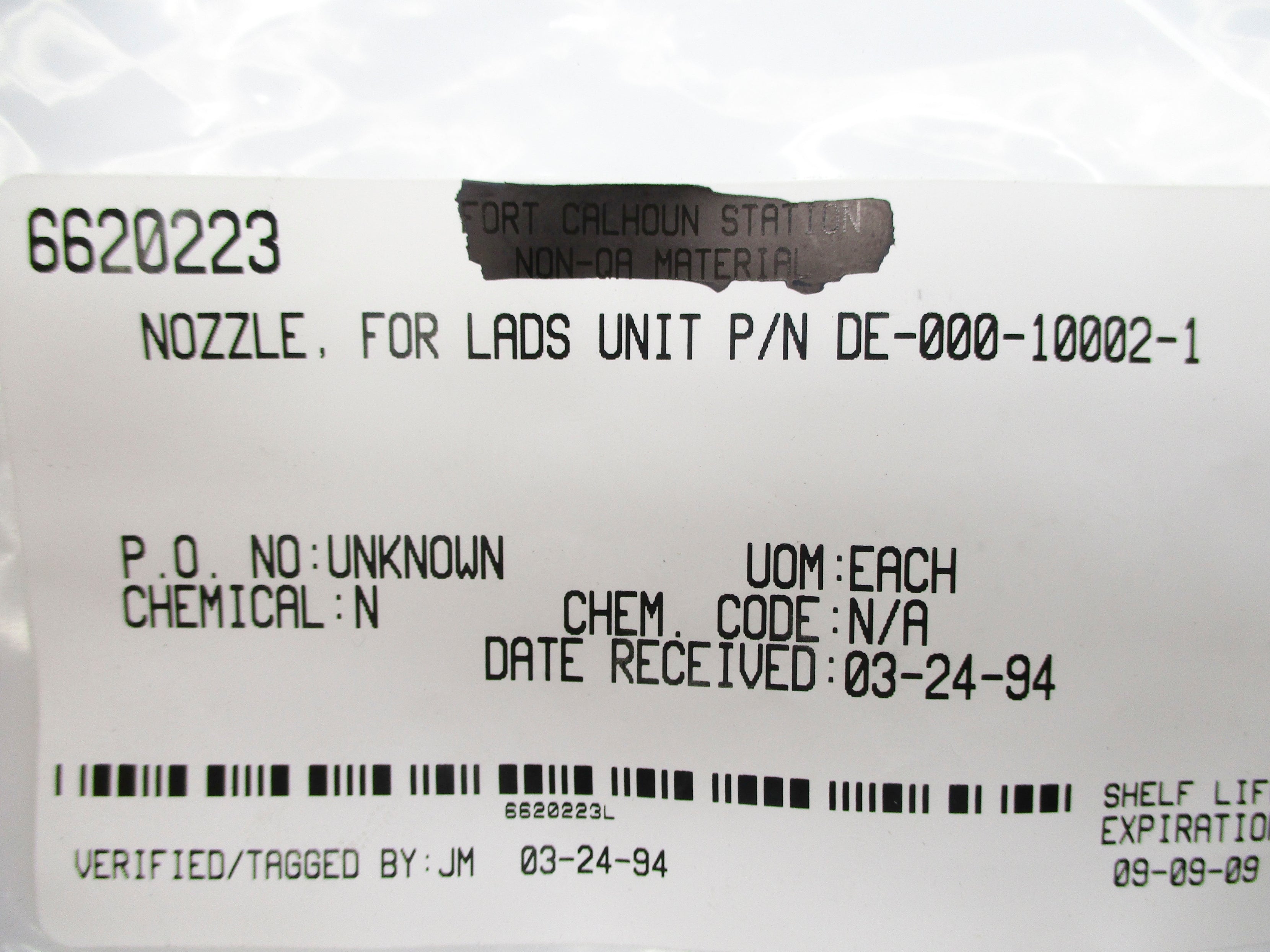 NOZZLE DE-000-10002-1 NSNP
