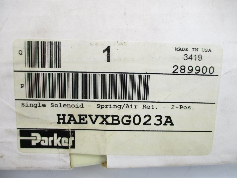 PARKER HAEVXBG023A 120V 145PSI NSMP