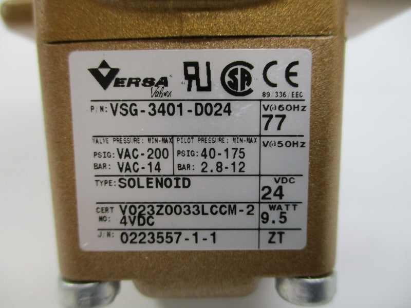 VERSA VSG-3401-D024 24VDC 40-175PSI NSNP