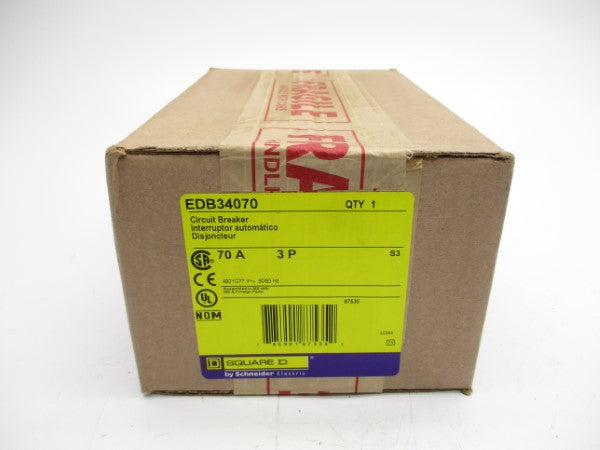 SQUARE D EDB34070 SER. 3 480V, 70A NSFS