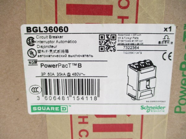 SQUARE D BGL36060 480V 60A NSFS