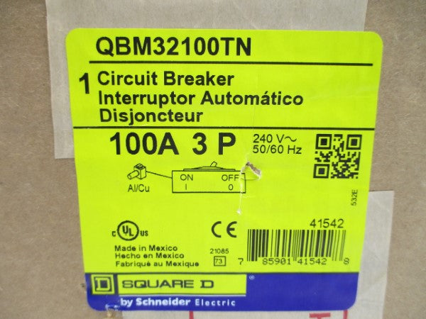 SQUARE D QBM32100TN 240V 100A NSFS