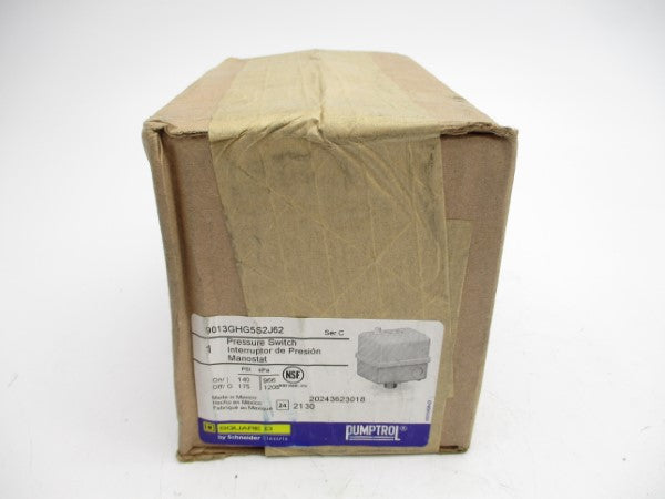 SQUARE D 9013GHG5S2J62 SER. C 140/175PSI NSFS