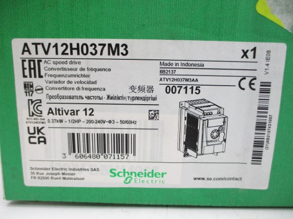 SCHNEIDER ELECTRIC ATV12H037M3 200-240V NSMP